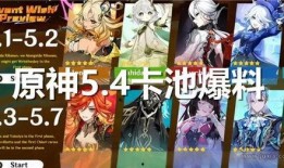 原神4.2最新卡池爆料,新角色与限定武器齐聚，探索神秘元素之力